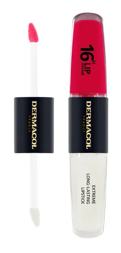 Dermacol Dlouhotrvající dvoufázová barva na rty a lesk 16H Lip Colour (Extreme Long-Lasting Lipstick) 4 + 4 ml 4