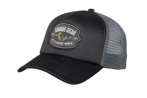 Savage Gear Kšiltovka Badge Trucker Cap Black,Savage Gear Kšiltovka Badge Trucker Cap Black