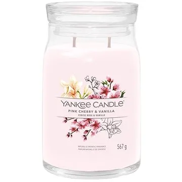 YANKEE CANDLE Signature sklo 2 knoty Pink Cherry