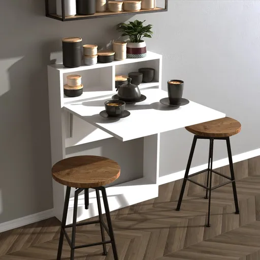 Skládací stůl Bracked - White - POSLEDNÍ KUS