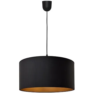 Lustr na lanku ALBA 1xE27/60W/230V pr. 40 cm černá/zlatá (110728)