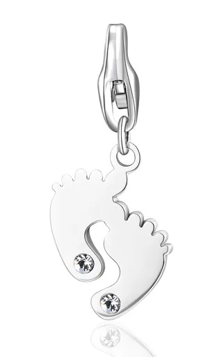 S'Agapõ Ocelový přívěsek Nožičky Happy SHA388