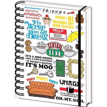 Friends - The One With The Quotes - zápisník (5051265732415)