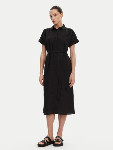 Tommy Hilfiger dámské košilové lněné šaty WW0WW44653 34