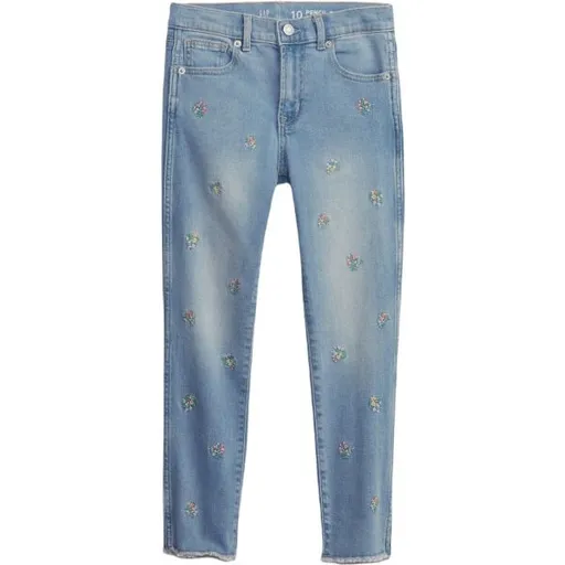 GAP HR PENCIL SLIM Dívčí džíny, světle modrá, velikost 12Y