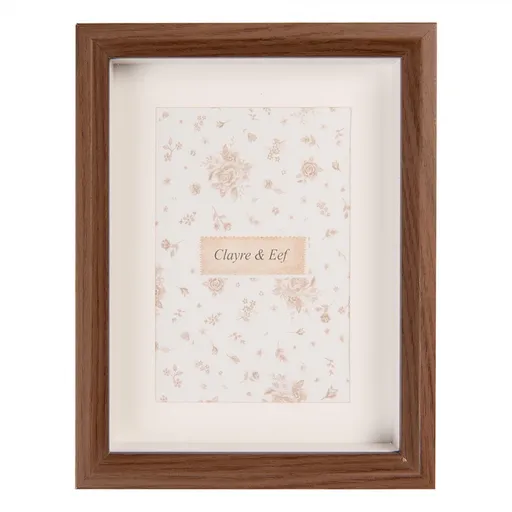 Hnědý dřevěný fotorámeček Baltini - 17*4*22 cm / 15*20 cm 2F1236L