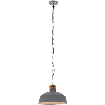 Industriální závěsné svítidlo 58 cm šedé E27