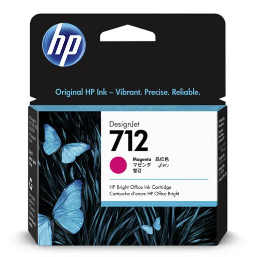 HP 3ED68A - originální cartridge HP 712, purpurová, 29ml