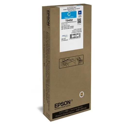 Epson T9452 azurová (cyan) originální cartridge