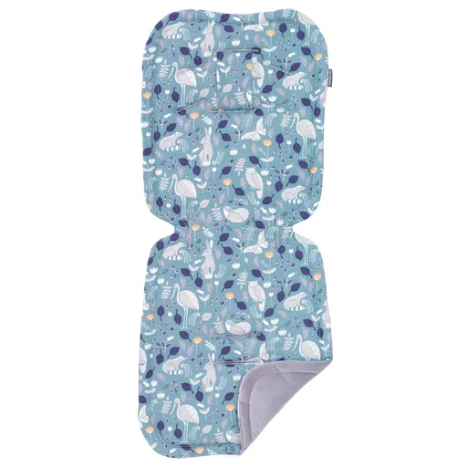 Mamo Tato Vložka do kočárku prošívaný Velvet PREMIUM Lesní svět, zelená/šedá