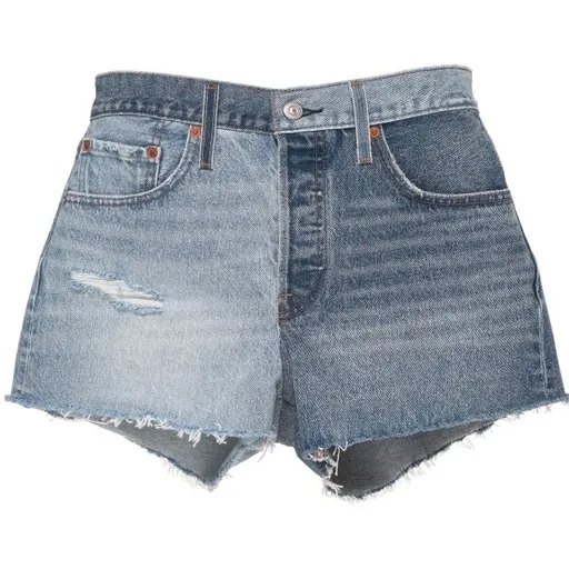 Levi's® 501 SHORTS Dámské džínové kraťasy, modrá, velikost