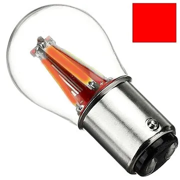 Rabel  BAY15D 4 x COB filament P21/W5 Červená + stabilizátor (646)