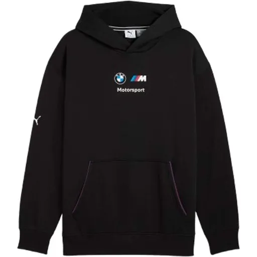 Puma BMW M MOTORSPORT ESSENTIALS+ HOODIE FLEECE Pánská mikina, černá, velikost