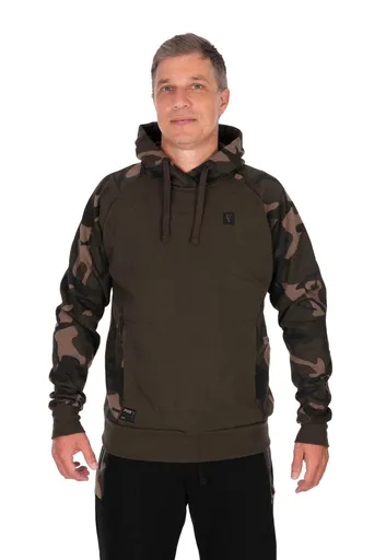 Fox Rybářská Mikina Khaki/Camo Pullover Premium 310 Hoodie,Fox Rybářská Mikina Khaki/Camo Pullover Premium 310 Hoodie