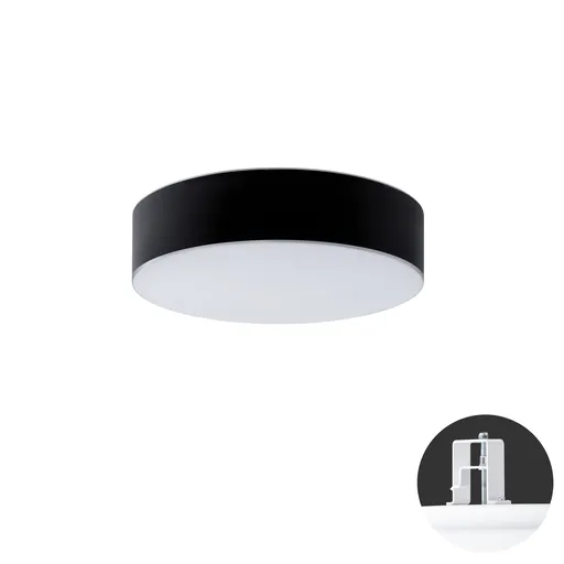 OSMONT ERI63152 ERIS CV3 stropní/nástěnné skleněné polovestavné svítidlo bílá / bílo - černá IP44 2700-6500 K 32W LED