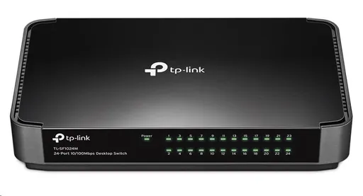TP-Link switch TL-SF1024M (24x100Mb/s, fanless)