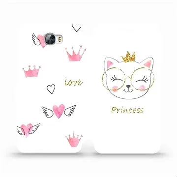 Flipové pouzdro na mobil Huawei Y6 II Compact - MH03S Kočička princess (5903226732425)