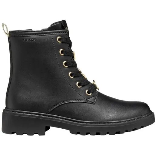 Geox J CASEY Dívčí zimní obuv, černá, velikost