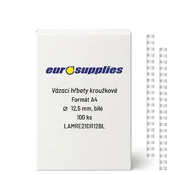EUROSUPPLIES A4 12.5 mm bílý - balení 100 ks (lamre21dr12bl)