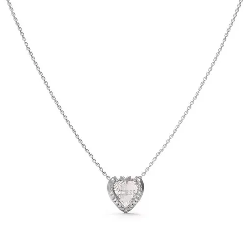 Guess Půvabný ocelový náhrdelník se srdíčkem Mon Amour JUBN04606JWRHT/U