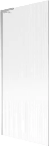 MEXEN/S Next L vanová zástěna FIX 80 x 150, proužky, chrom 895-080-000-03-09-01