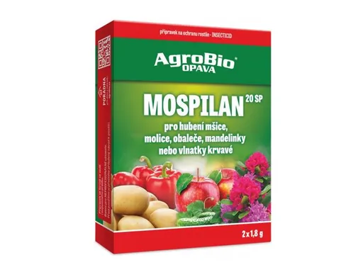 Přípravek proti mšicím a molicím AGROBIO Mospilan 20 SP 2x1,8g - rozbaleno / bez originálního obalu