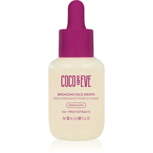 Coco & Eve Sunny Honey Bronzing Face Drops samoopalovací kapky na obličej Medium Glow (new) 30 ml