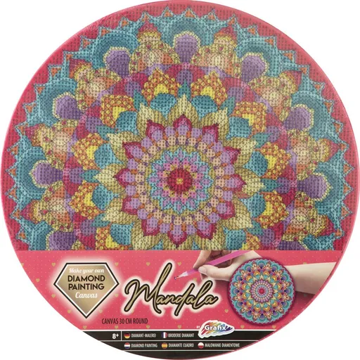 Alltoys Malování pomocí kamínků Diamond Painting Mandala růžová