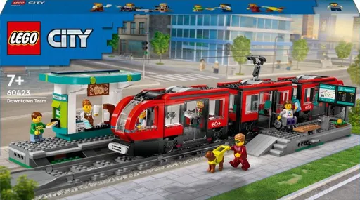 Tramvaj a zastávka v centru města - Lego City (60423)