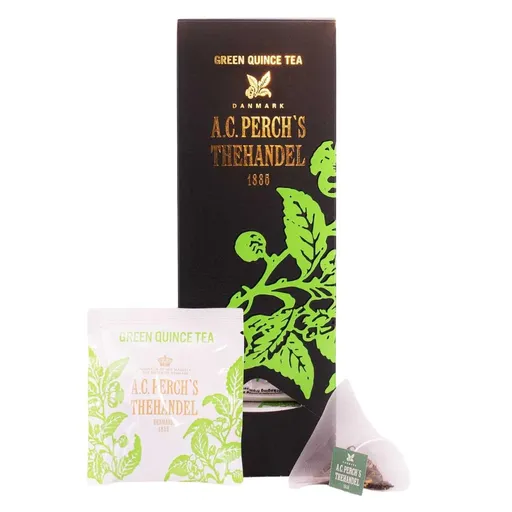 Zelený čaj GREEN QUINCE, 25 čajových sáčků, A.C. Perch's Thehandel