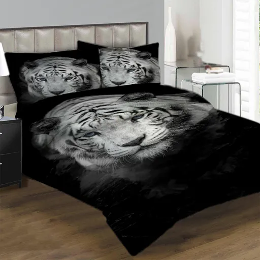 IMPAR Povlečení Bílý tygr 200x140 cm (Rozměr : 1x140/220 + 1x90/70)