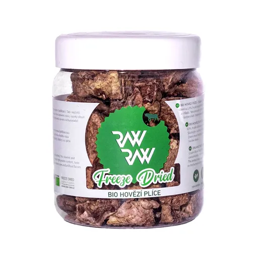 Raw Raw Mrazem sušené BIO hovězí plíce pamlsky pro psy 50 g