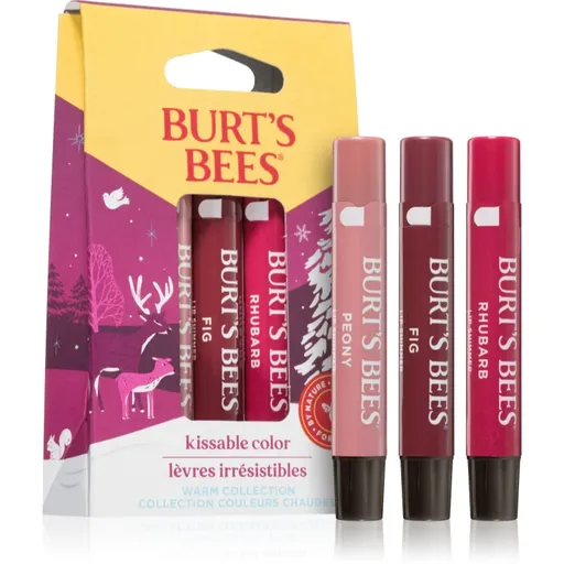 Burt’s Bees Festive Kissable Color sada lesků na rty