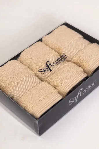 Dárková sada malých modalových ručníků DELUXE, 3 ks Medová Honey