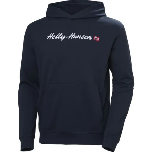 Helly Hansen CORE GRAPHIC SWEAT HOODIE Pánská mikina, tmavě modrá, velikost
