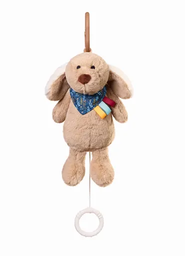 Babyono Plyšová hrající hračka DOG WILLY,, béžový