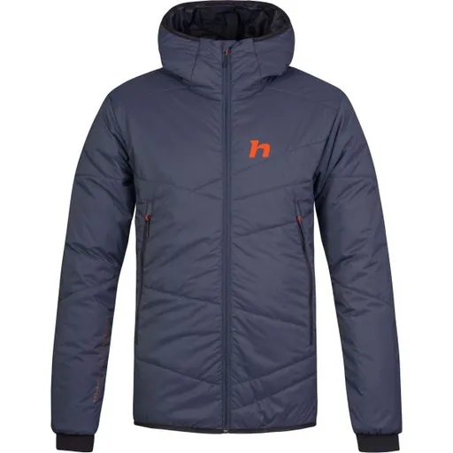 Hannah GABBER HOODY Pánská zateplená bunda, tmavě modrá, velikost