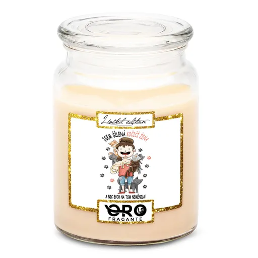 Svíčka Kočičí žena (Vůně svíčky: Vanilka)
