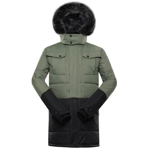 ALPINE PRO EGYP Pánská zimní bunda, tmavě zelená, velikost