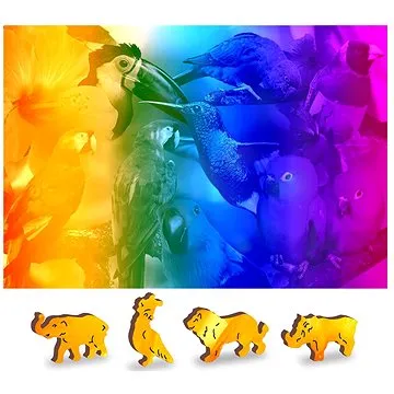 Wooden city Dřevěné puzzle Ptačí ráj 2v1, 150 dílků eko (5904151821567)