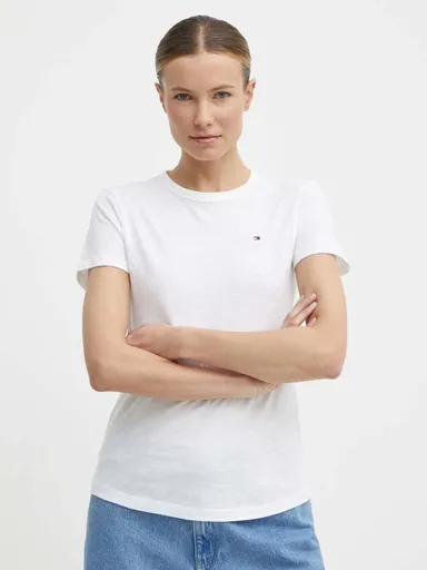 Tommy Hilfiger dámské bílé tričko WW0WW37857 XS