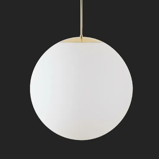 OSMONT ADR62626 ADRIA P5 HP závěsné skleněné svítidlo mosaz leštěná / bílá IP40 4000 K 65W LED DALI