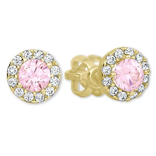 Soliter Zlaté peckové náušnice s krystaly 745 239 001 00806 0000400