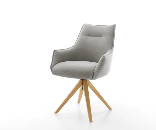 Jídelní židle Alja-Flex s područkami strukturovaná látka Měkký