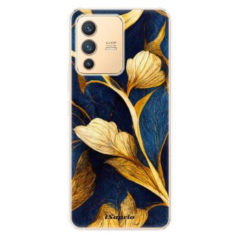 Odolné silikonové pouzdro iSaprio - Gold Leaves - Vivo V23 5G