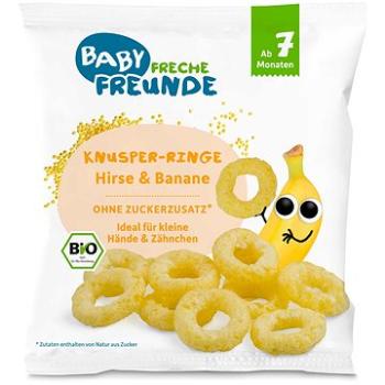 Freche Freunde BIO Křupavé kroužky - Proso a banán 20 g (4260249149335)