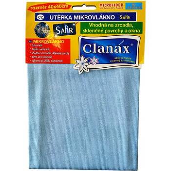 CLANAX utěrka mikrovláknona okna Safír 290 g, 40 × 40 cm (8590786221338)