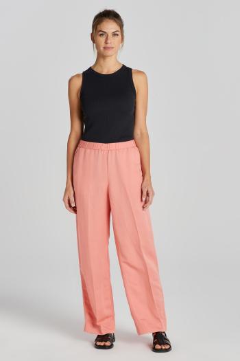 KALHOTY GANT REL LINEN BLEND PULL ON PANTS PEACHY PINK