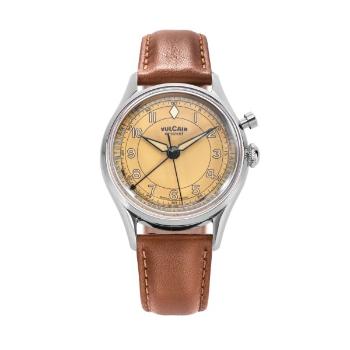 Vulcain Cricket Classique 39 mm - Khaki Brown - Brown Plain