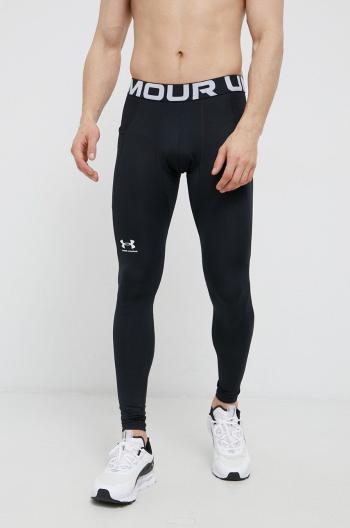 Tréninkové legíny Under Armour černá barva, hladké, 1366075